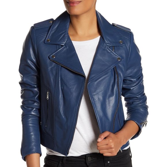 Lamarque Jackets & Blazers - 🌼 NWOT LAMARQUE 'Donna' lamb leather moto jacket